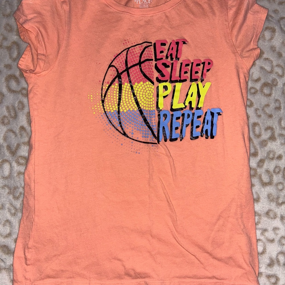 The Children's Place Orange Basketball Graphic Tee